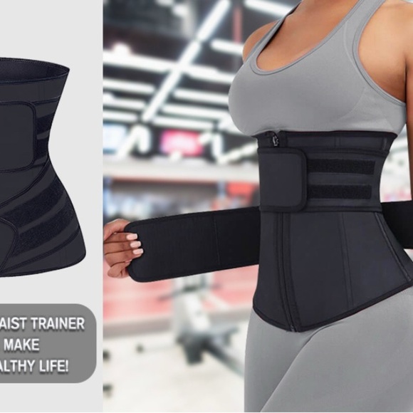 YIANNA Women Latex Jsculpt Waist Trainer Zipper & Two Straps size XXL - Picture 7 of 7